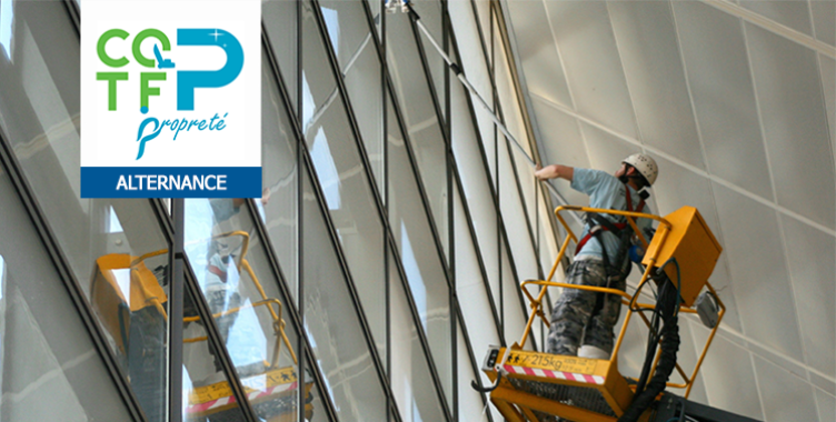 CQP Laveur de vitres en hauteur en alternance
